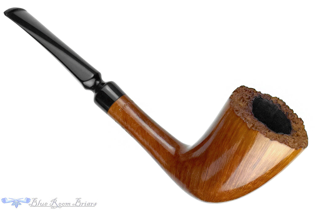 Blue Room Briars is proud to present this Morel Straight Grain Freehand Dublin with Plateau Estate Pipe