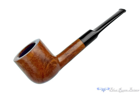 Savinelli Lolita 03 Bent Rusticated Pear (6mm Filter) with Oval Shank and Brass Estate Pipe