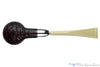 Yorgos Mitakidis Pipe 4725 Sandblast Morta Billiard with Silver and Military Mount