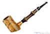 Blue Room Briars is proud to present this Charl Goussard Pipe Poker Sitter with Dark Bamboo