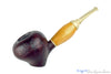 Blue Room Briars is proud to present this Marek Cikl Pipe Bent Sandblast Strawberry Sitter with Calabash Gourd Shank