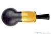 Marek Cikl Pipe Reverse Calabash Bent Sandblast Tomato with Calabash Gourd