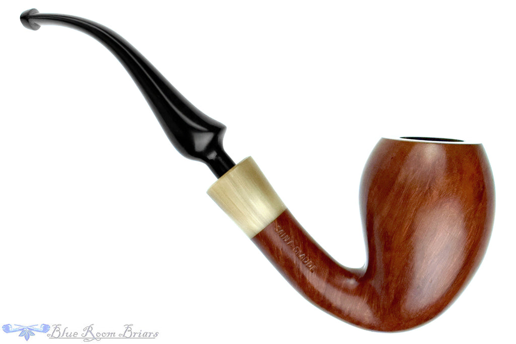 Blue Room Briars is proud to present this Lacroix Two Star Bent Tulip with Horn Estate Pipe
