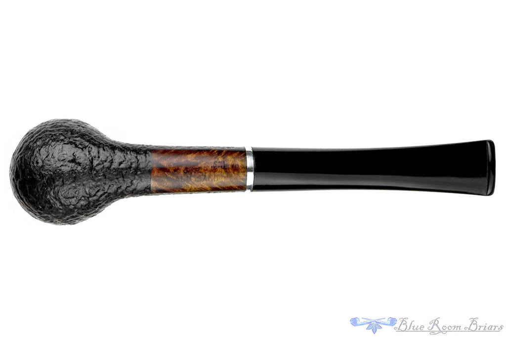 Blue Room Briars is proud to present this Georg Jensen 05 Sandblast Billiard with Aluminum Estate Pipe