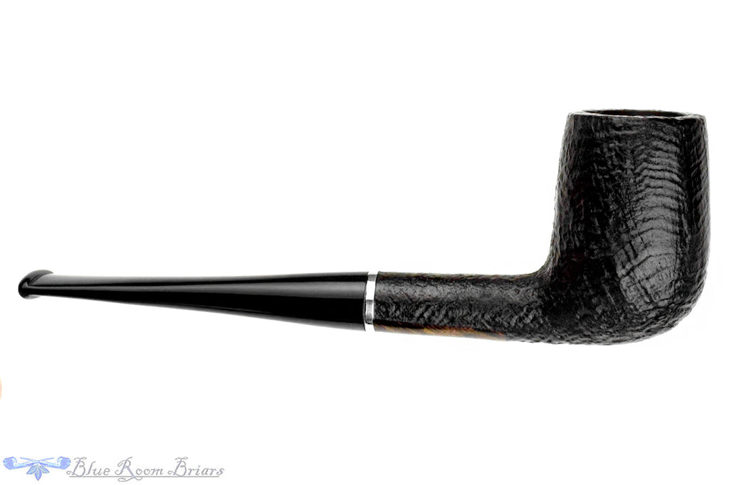 Blue Room Briars is proud to present this Georg Jensen 05 Sandblast Billiard with Aluminum Estate Pipe