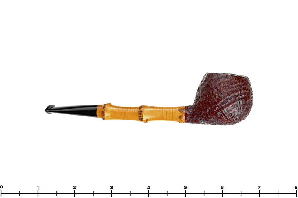 Blue Room Briars is proud to present this Winston By Hand Bruyere Sandblast Apple with Bamboo Estate Pipe