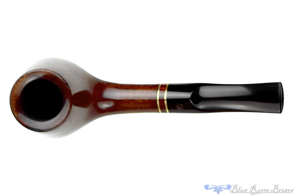 Blue Room Briars is proud to present this Norup Pipes 19 Bent Volcano with Brass and Brindle Estate Pipe