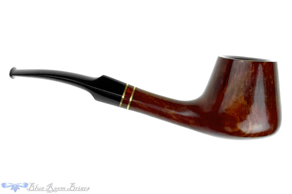 Blue Room Briars is proud to present this Norup Pipes 19 Bent Volcano with Brass and Brindle Estate Pipe