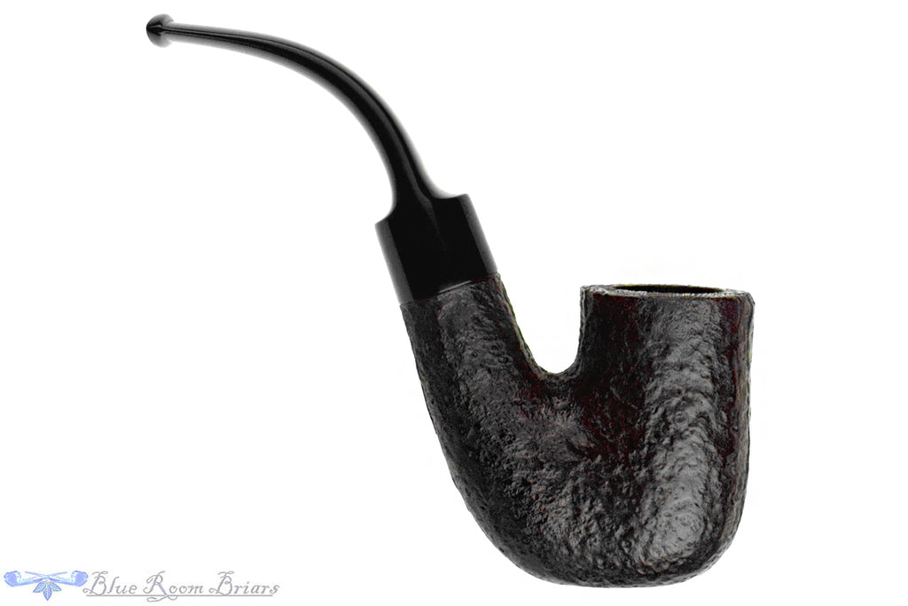 Blue Room Briars is proud to present this Parker Brown Briar Bark 394 Bent Sandblast Hungarian Estate Pipe