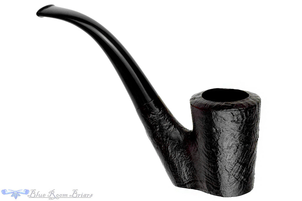 Blue Room Briars is proud to present this Mayfair (Sasieni) Sandblast Bent Cherrywood Sitter Estate Pipe