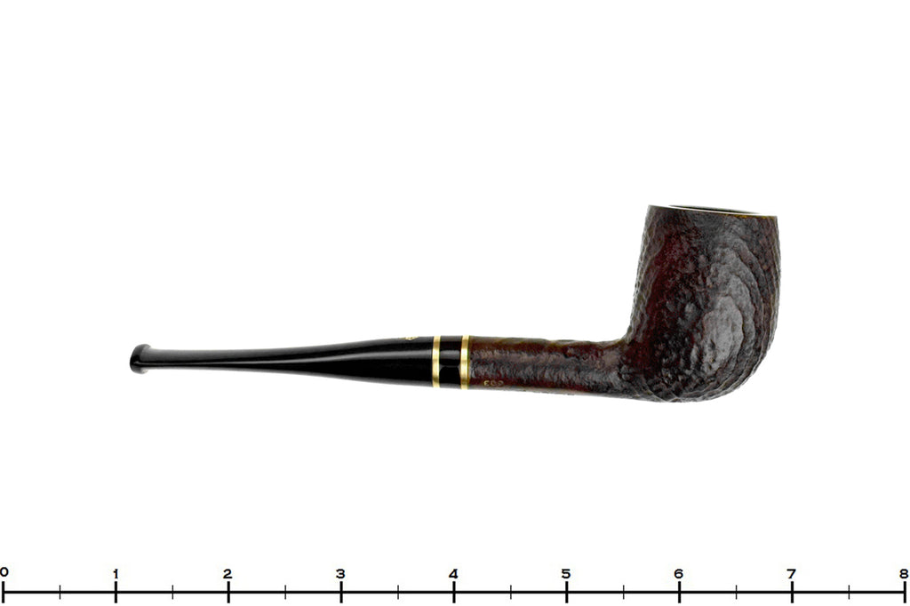 BBB Black 603 Sandblast Billiard with Brass Estate Pipe