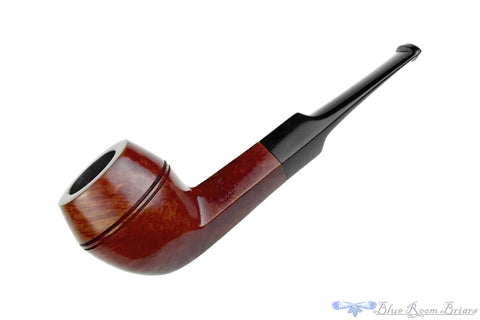 Savinelli Tortuga 804 KS Canadian (6mm Filter) with Acrylic Bowl Cap and Brass Estate Pipe