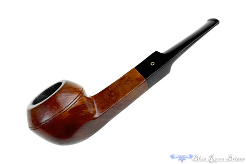 Brebbia Special Bent Partial Sandblast Egg with Acrylic Ferrule Estate Pipe