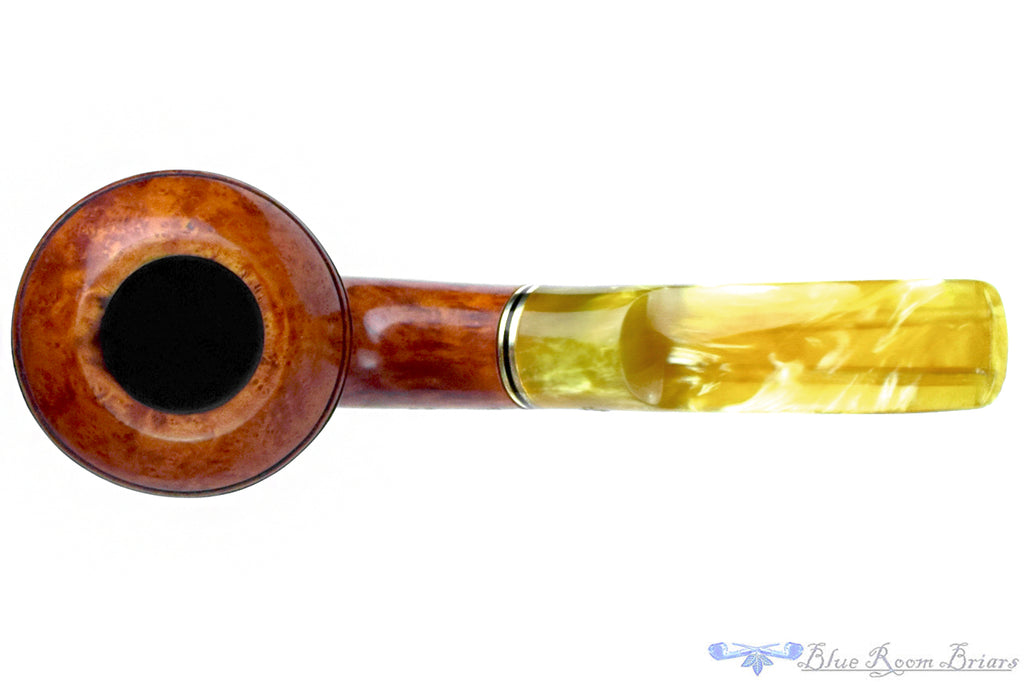 Blue Room Briars is proud to present this Design Berlin Mayflower 16 Bent Rhodesian (9mm Filter) with Brass Estate Pipe