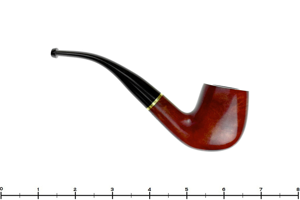 Blue Room Briars is proud to present this Cambridge 535 Bent Billiard with Brass UNSMOKED Estate Pipe