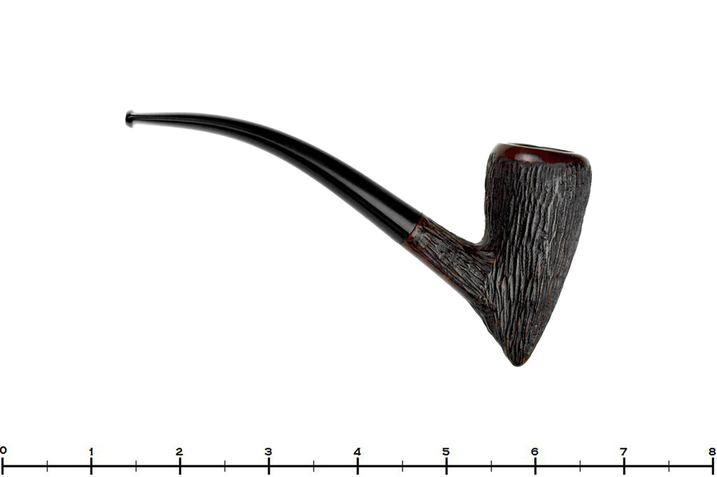 Blue Room Briars is proud to present this New York de luxe Bent Brush Carved Pickaxe Estate Pipe