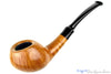 Nate King Pipe 1029 Bent Natural Straight Grain Racing Tomato