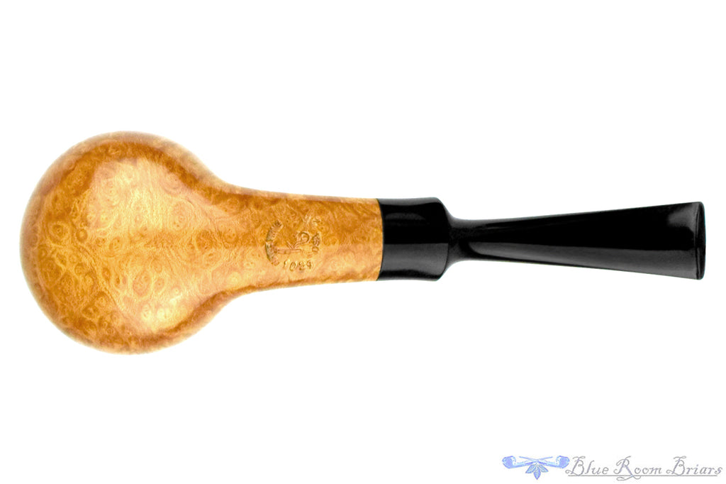 Nate King Pipe 1029 Bent Natural Straight Grain Racing Tomato