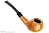 Nate King Pipe 1029 Bent Natural Straight Grain Racing Tomato