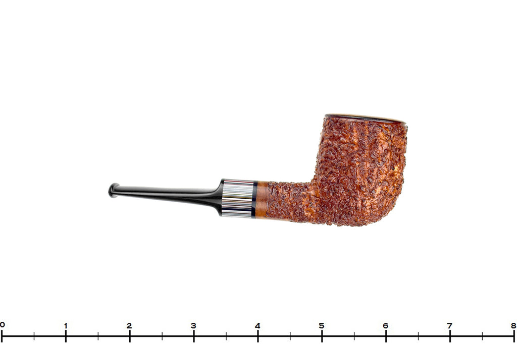 Blue Room Briars is proud to present this Todd Harris Pipe Rusticated Billiard with Fordite