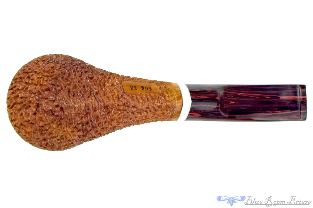 Blue Room Briars is proud to present this Dr. Bob Pipe Bent Rusticated Bulldog with Brindle and Acrylic