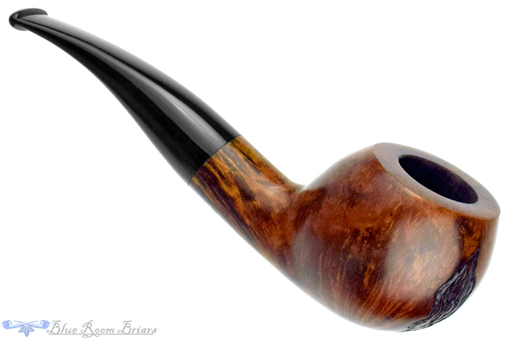 Blue Room Briars is proud to present this Bjarne Handmade Spot Carved Author Estate Pipe