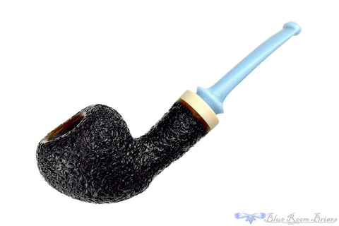 Charatan Selected 4 1/4 Bent Cavalier with Ebonite Estate Pipe Draft with Bowl Coat
