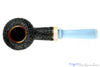 Blue Room Briars is proud to present this Neal Monier Bent Rusticated Strawberry with Ivorite Estate Pipe