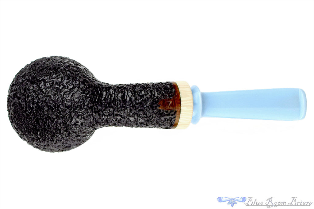 Blue Room Briars is proud to present this Neal Monier Bent Rusticated Strawberry with Ivorite Estate Pipe