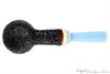 Blue Room Briars is proud to present this Neal Monier Bent Rusticated Strawberry with Ivorite Estate Pipe