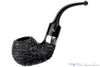 Peterson Dr. Jekyll and Mr. Hyde XL02 Bent Partial Rusticated Apple with Nickel Estate Pipe