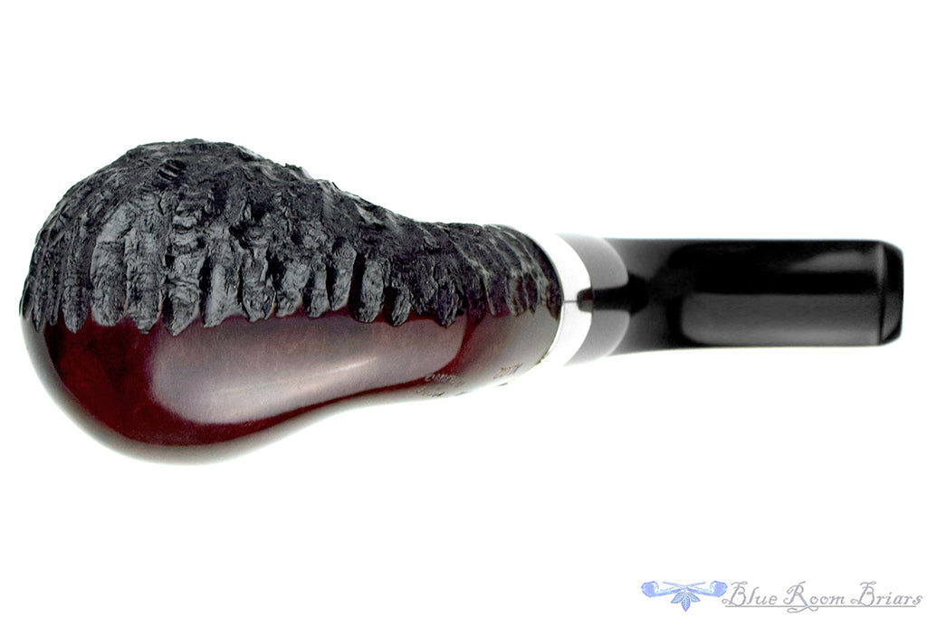 Peterson Dr. Jekyll and Mr. Hyde XL02 Bent Partial Rusticated Apple with Nickel Estate Pipe