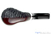 Peterson Dr. Jekyll and Mr. Hyde XL02 Bent Partial Rusticated Apple with Nickel Estate Pipe