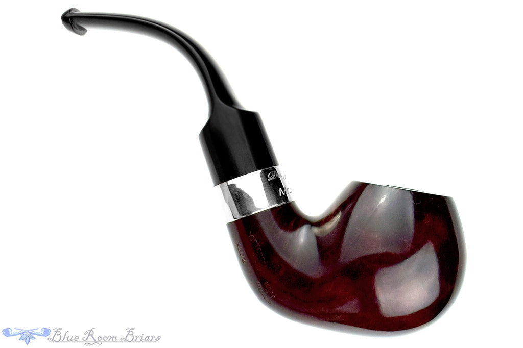 Peterson Dr. Jekyll and Mr. Hyde XL02 Bent Partial Rusticated Apple with Nickel Estate Pipe