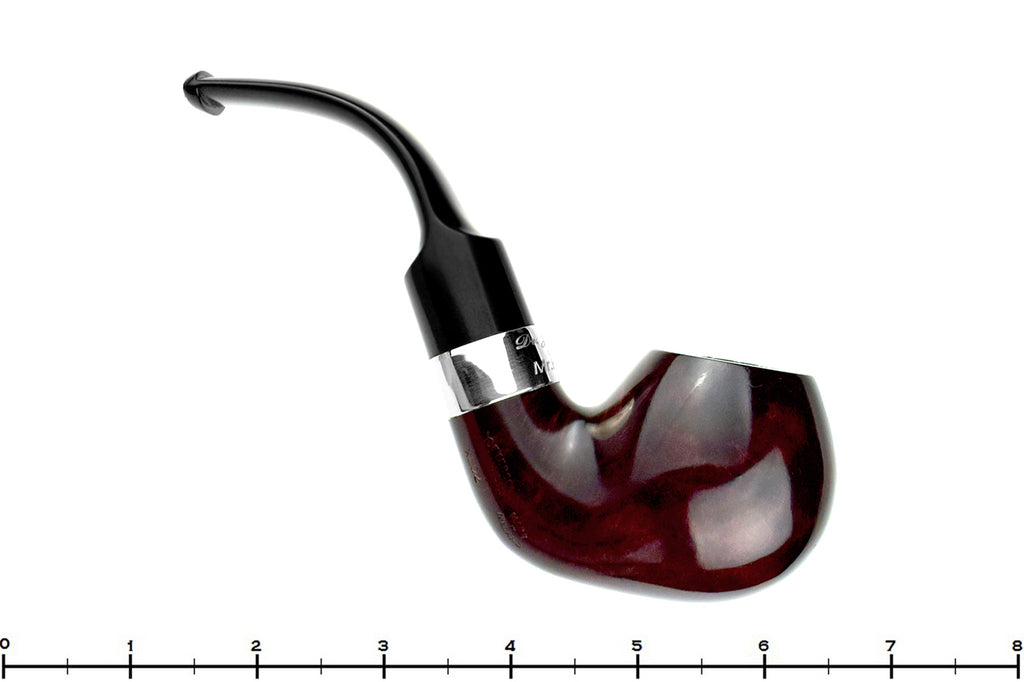 Peterson Dr. Jekyll and Mr. Hyde XL02 Bent Partial Rusticated Apple with Nickel Estate Pipe