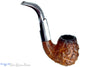 Blue Room Briar is proud to present this Caminetto Business 175 KS Bent Rusticated Fumed Egg Estate Pipe