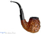 Blue Room Briar is proud to present this Caminetto Business 175 KS Bent Rusticated Fumed Egg Estate Pipe
