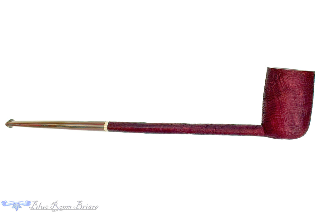 Blue Room Briars is proud to present this Scottie Piersel Large Sandblast Canadian with Brindle and Ivorite Estate Pipe