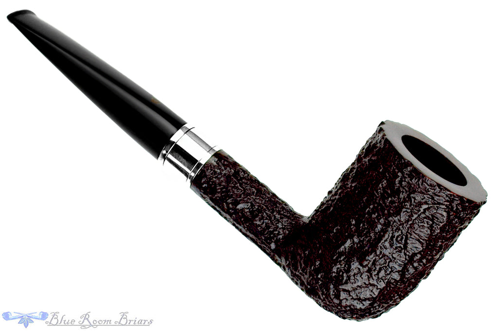 Blue Room Briar is proud to present this Ashton Pebble Shell (2001 Make) XXX Billiard Sitter with Silver Estate Pipe