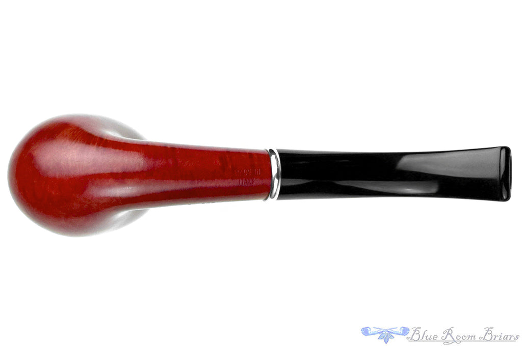 Blue Room Briars is proud to present this Savinelli Arcobaleno 606 KS Bent Billiard (6mm Filter) with Nickel Estate Pipe