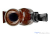 Blue Room Briars is proud to present this HS Studio Standing Ramses with Ebony and Ivorite UNSMOKED Estate Pipe