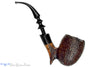 Blue Room Briars is proud to present this Ben Wade Hand Model 100 Bent Sandblast Freehand with Plateau and Ebonite Ferrule Estate Pipe