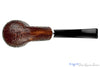 Il Ceppo Bent Contrast Blast Billiard with Silver UNSMOKED Estate Pipe