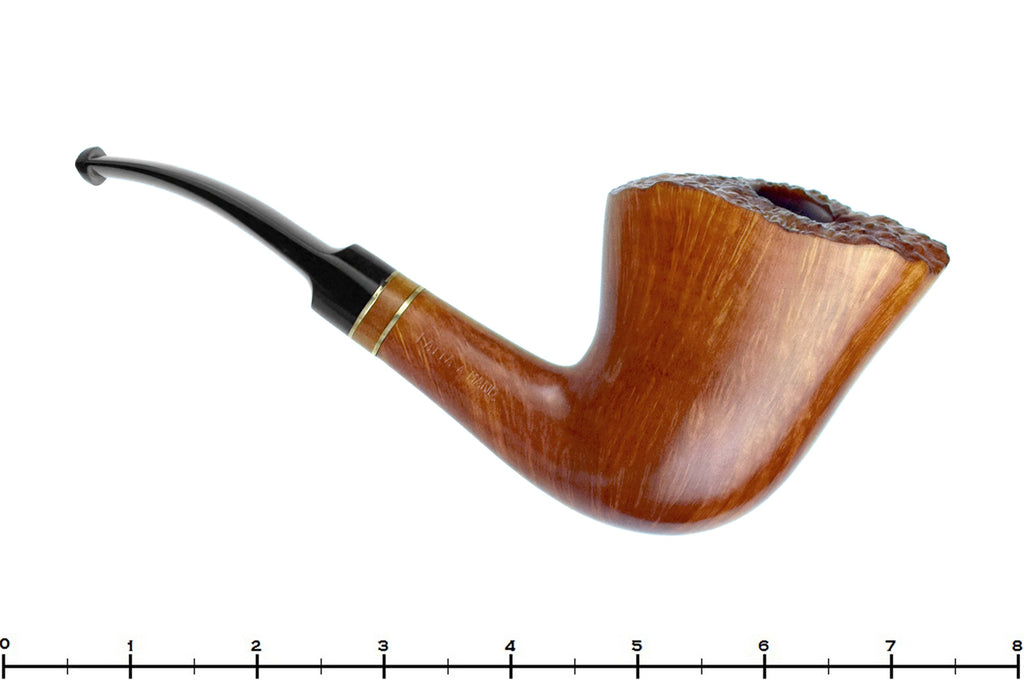 Blue Room Briar is proud to present this Gasparini Briar 1912 Handmade Fan Dublin with Plateau, Brass and Briar Estate Pipe with BRB Replacement Stem