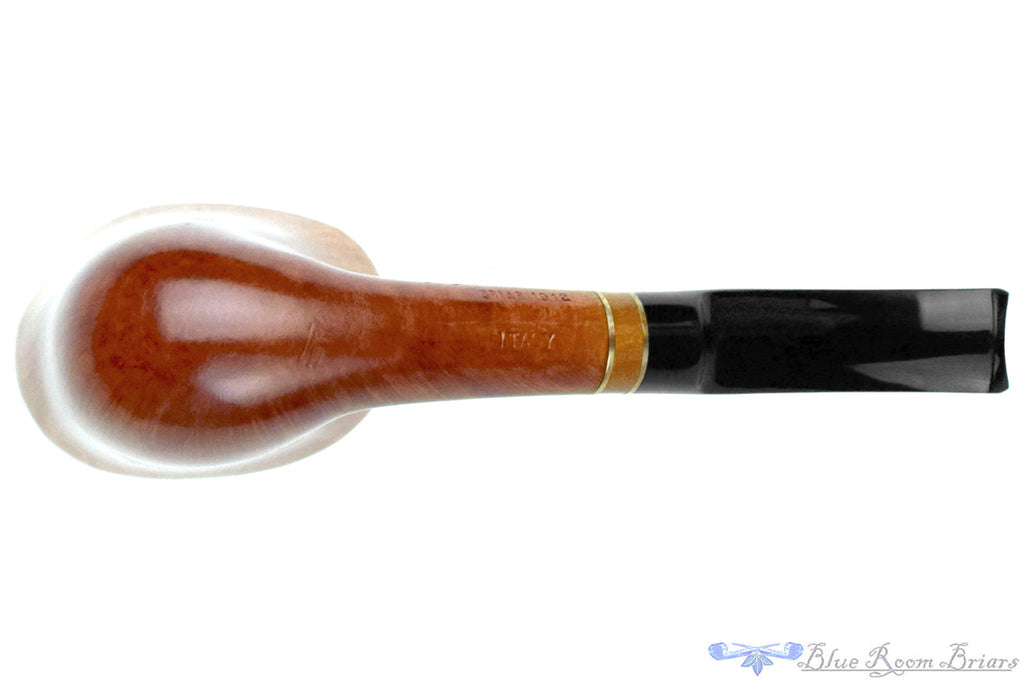 Blue Room Briar is proud to present this Gasparini Briar 1912 Handmade Fan Dublin with Plateau, Brass and Briar Estate Pipe with BRB Replacement Stem