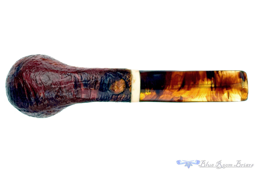 Ark Pipes Sandblast Pear with Acrylic UNSMOKED Estate Pipe