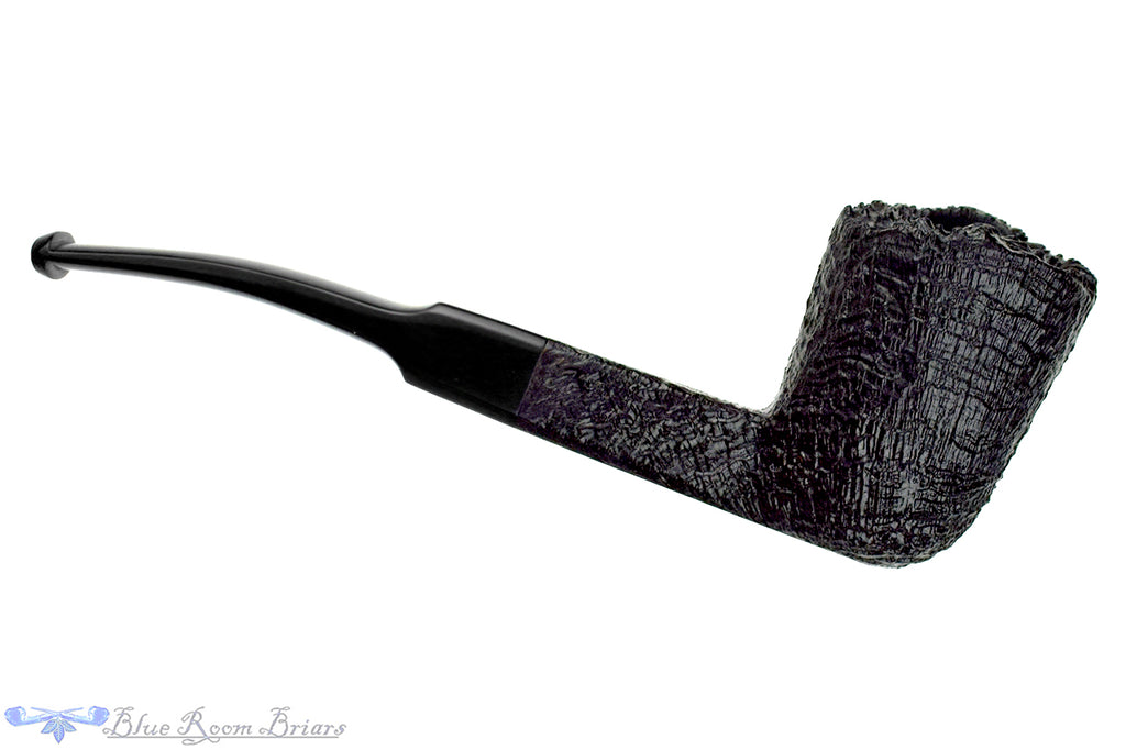 Blue Room Briars is proud to present this Ben Wade Bent Sandblast Freehand Sitter with Square Shank and Plateau Estate Pipe