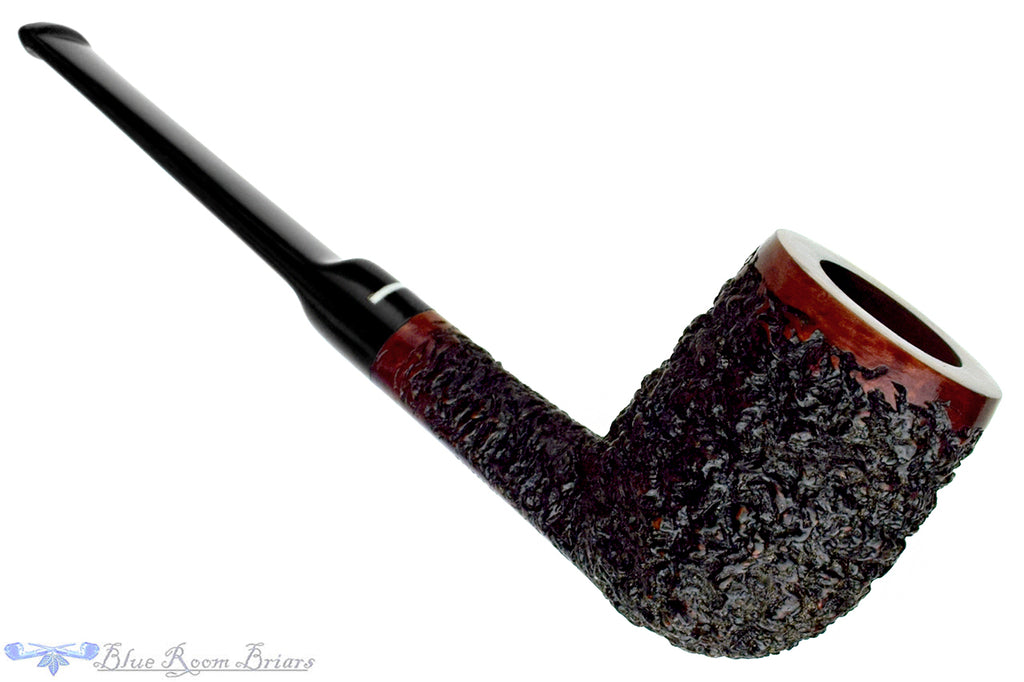 Blue Room Briar is proud to present this Don Carlos One Note Rusticated Billiard Estate Pipe