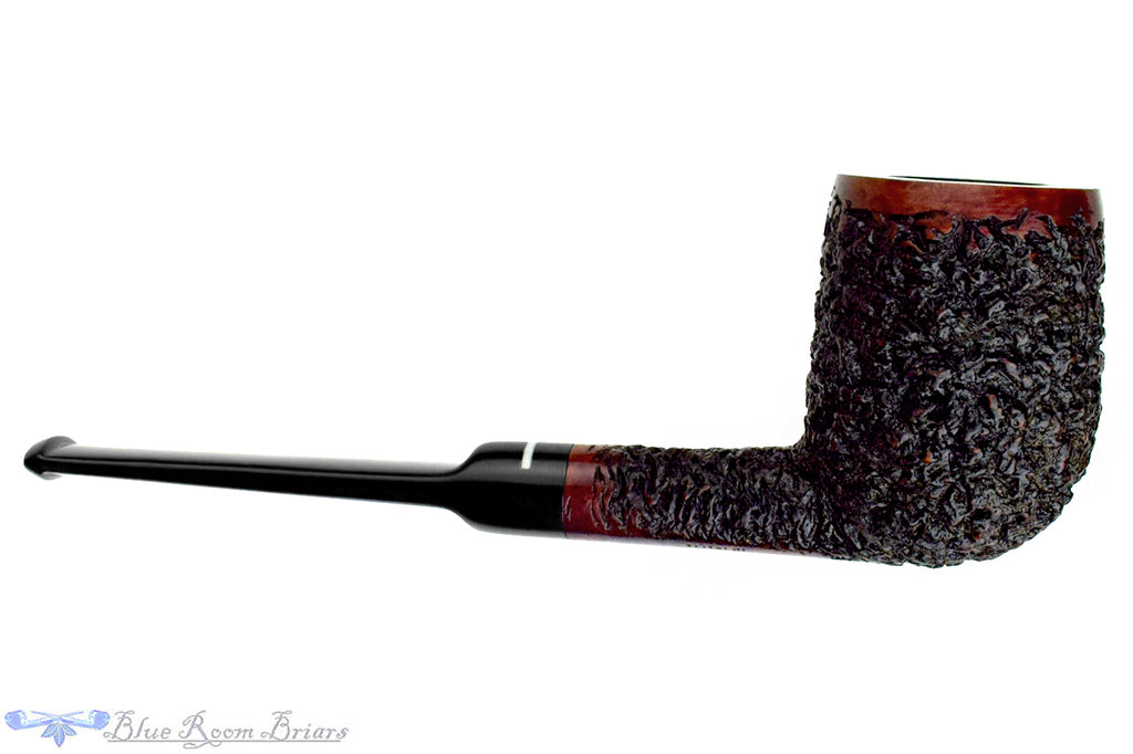 Blue Room Briar is proud to present this Don Carlos One Note Rusticated Billiard Estate Pipe