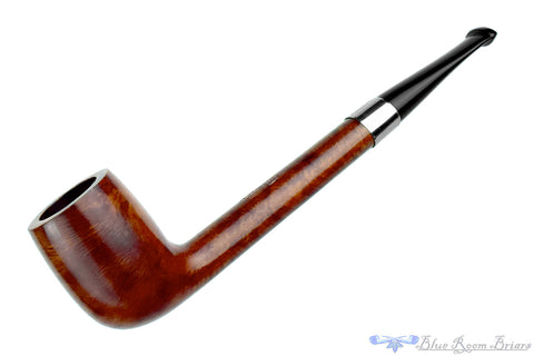 Savinelli Lolita 03 Bent Rusticated Pear (6mm Filter) with Oval Shank and Brass Estate Pipe